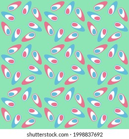 Patrón retro sin fisuras para impresiones, telarañas, textiles, publicidad y cualquier proyecto de diseño. Las formas redondeadas simples decorarán cualquier superficie o cosa y lo harán atractivo.