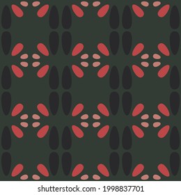 Retro seamless pattern for prints, cobwebs, textiles, advertising and any design projects. Simple rounded shapes will decorate any surface or thing and make it attractive.