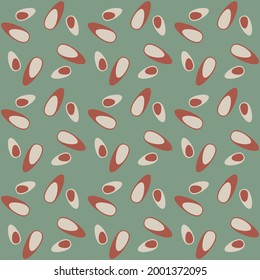 Retro seamless pattern for prints, cobwebs, textiles, advertising and any design projects. Simple rounded shapes will decorate any surface or thing and make it attractive.