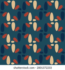 Retro seamless pattern for prints, cobwebs, textiles, advertising and any design projects. Simple rounded shapes will decorate any surface or thing and make it attractive.