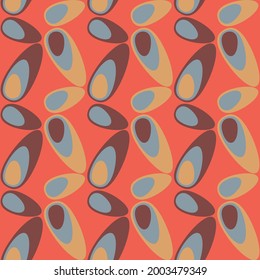 Retro seamless pattern for prints, cobwebs, textiles, advertising and any design projects. Simple rounded shapes will decorate any surface or thing and make it attractive.