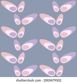 Retro seamless pattern for prints, cobwebs, textiles, advertising and any design projects. Simple rounded shapes will decorate any surface or thing and make it attractive.