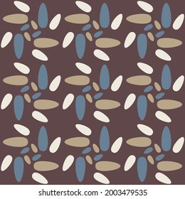 Retro seamless pattern for prints, cobwebs, textiles, advertising and any design projects. Simple rounded shapes will decorate any surface or thing and make it attractive.