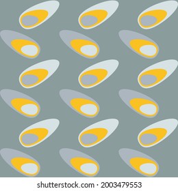Retro seamless pattern for prints, cobwebs, textiles, advertising and any design projects. Simple rounded shapes will decorate any surface or thing and make it attractive.