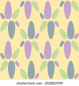 Retro seamless pattern for prints, cobwebs, textiles, advertising and any design projects. Simple rounded shapes will decorate any surface or thing and make it attractive.