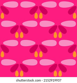 Retro seamless pattern for prints, cobwebs, textiles, advertising and any design projects. Simple rounded shapes will decorate any surface or thing and make it attractive.