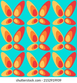 Retro seamless pattern for prints, cobwebs, textiles, advertising and any design projects. Simple rounded shapes will decorate any surface or thing and make it attractive.