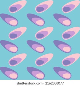 Retro seamless pattern for prints, cobwebs, textiles, advertising and any design projects. Simple rounded shapes will decorate any surface or thing and make it attractive.