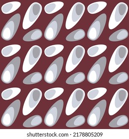 Retro seamless pattern for prints, cobwebs, textiles, advertising and any design projects. Simple rounded shapes will decorate any surface or thing and make it attractive.
