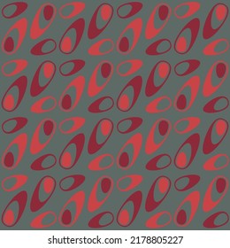 Retro seamless pattern for prints, cobwebs, textiles, advertising and any design projects. Simple rounded shapes will decorate any surface or thing and make it attractive.