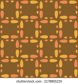 Retro seamless pattern for prints, cobwebs, textiles, advertising and any design projects. Simple rounded shapes will decorate any surface or thing and make it attractive.