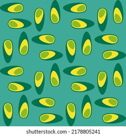 Retro seamless pattern for prints, cobwebs, textiles, advertising and any design projects. Simple rounded shapes will decorate any surface or thing and make it attractive.