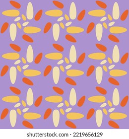 Retro seamless pattern for prints, cobwebs, textiles, advertising and any design projects. Simple rounded shapes will decorate any surface or thing and make it attractive.