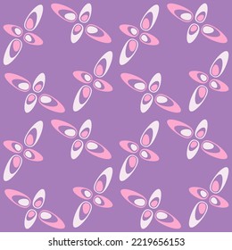 Retro seamless pattern for prints, cobwebs, textiles, advertising and any design projects. Simple rounded shapes will decorate any surface or thing and make it attractive.