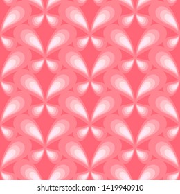 Retro seamless pattern with simple butterflies on colored background. Flat ornament for textile, wrapping paper, prints, fabric, wallpaper, web etc.