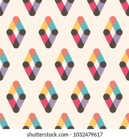 Retro seamless pattern. Stylish and simple. Vector illustration.