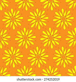  Retro Seamless pattern with sun. Vector illustration. Retro seamless patterns set