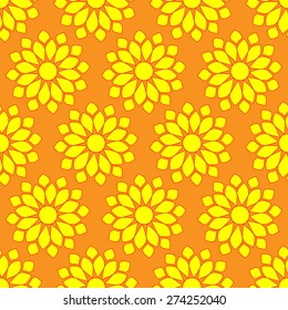  Retro Seamless pattern with sun. Vector illustration. Retro seamless patterns set
