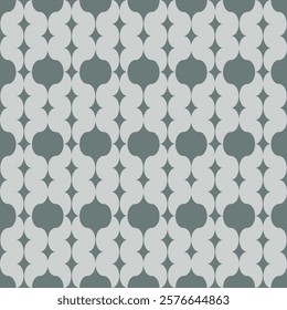 Retro seamless pattern symmetry design elegant motif.