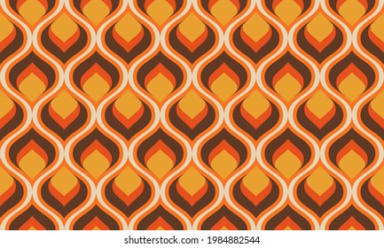 Retro seamless pattern. Trendy colors and texture