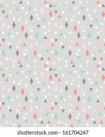 Retro seamless pattern with triangles