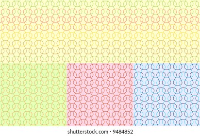 retro seamless pattern / vector / 2 color variants