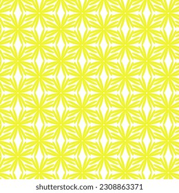 Retro seamless pattern with yellow flowers  background