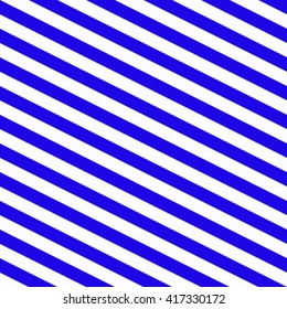 Retro seamless sea blue striped  background in vintage style, marine diagonal narrow stripes frock, sailors's singlet vector pattern backdrop