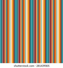 Retro seamless stripe pattern with bright colors
