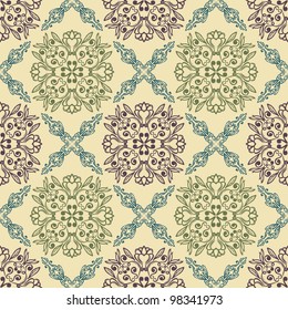 Retro Seamless Stylish Wallpaper