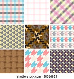 Retro seamless tile. Vector.