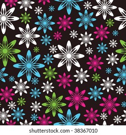 Retro seamless tile. Vector.