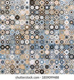 Retro seamless tiling patterns in Scandinavian style. Moroccan, Indian, Arabic, Turkish motives. Lisbon, Portuguese or Spanish old mosaics, Mediterranean designs. Patchwork.
ceramic tiles, wallpaper, 