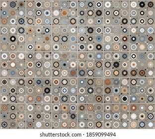 Retro seamless tiling patterns in Scandinavian style. Moroccan, Indian, Arabic, Turkish motives. Lisbon, Portuguese or Spanish old mosaics, Mediterranean designs. Patchwork.
ceramic tiles, wallpaper, 