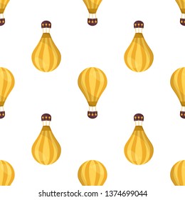 Retro seamless travel pattern of balloons. Baby shower vector illustrations isolated on white background.