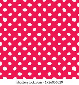 Retro seamless vector pattern with white polka dots on red background - retro texture for christmas background, blogs, www, scrapbooks, party or baby shower invitations and wedding cards