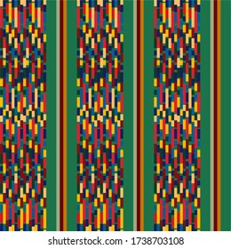 Retro  seamless vertical parallel stripes pattern. Abstract vector background. Stylish retro colors.