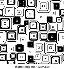Retro seamless wallpaper background from squares.