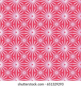 retro seamless wallpaper background vintage red star cross round geometry flower