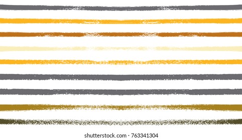 Retro Seamless Watercolor Sailor Stripes Vector Summer Pattern. Creative Hand Painted Graffiti Lines. Textile Vintage Stripes Design. Trendy Funky Fabric Prints, T-Shirt Seamless Horizontal Pattern.