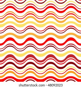 Retro seamless wave pattern