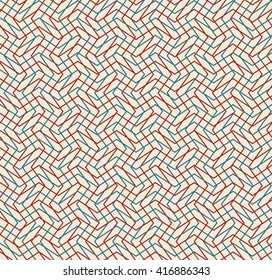 Retro seamless waves vector illustration.