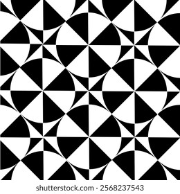 Retro set of black and white geometric vector pattern,Trendy bauhaus pattern background for cover design,triangle and square lines art,retro black and white geometric pattern background,Bauhaus geomet