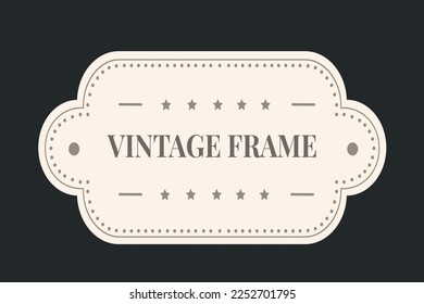 Retro-Set mit Etiketten und Tags