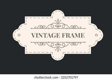 Retro set of label and tags