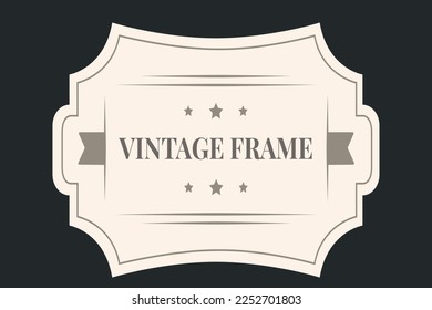 Retro set of label and tags