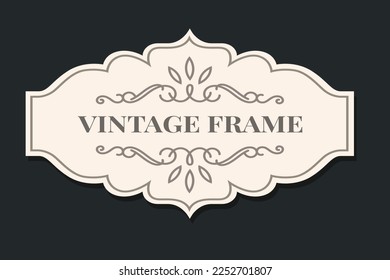 Retro set of label and tags