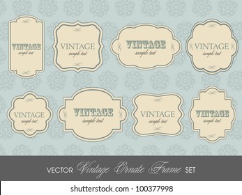 European Luxury Decorative Border Illustration Set Stock Vector ...