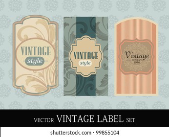 Retro sets of label, tag or stickers in orange, green ad yellow color, also can be use as bookmark, sticky. EPS 10