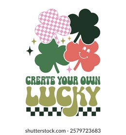 Retro Shamrock Patch - Create Your Own Lucky St. Patrick's Day Design